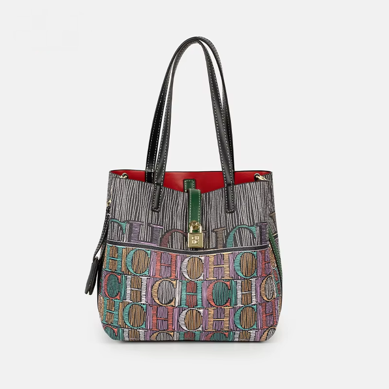 Edc Carry Bag - CH Art Renkli Baskılı Çanta Düz